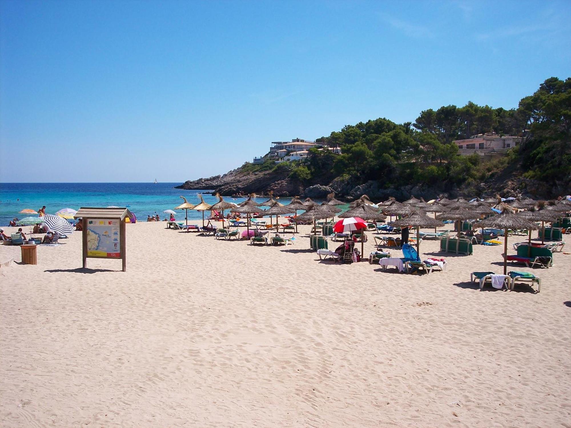 Fonda Las Palmeras Font de sa Cala Exteriör bild